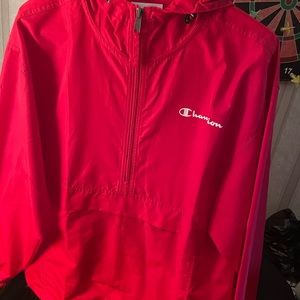 Quarter zip champion rain jacket